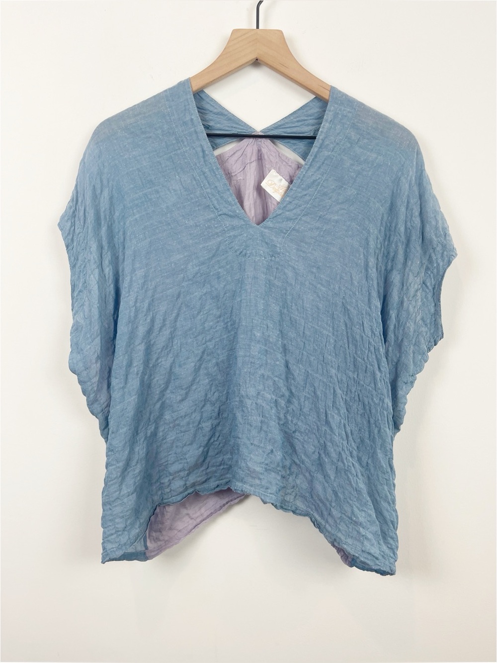 Atelier Delphine Celeste Wave Cotton Reversible Top - Picture 6 of 9